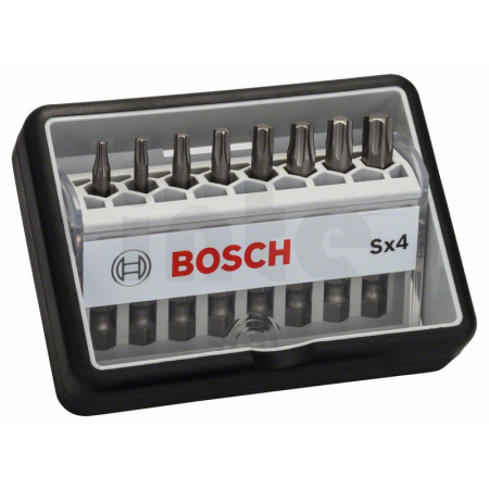 BOSCH Sada šroubovacích nástavců Robust Line, Sx T, verze Extra Hard, 8 kusů 2607002559