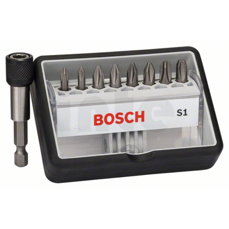 BOSCH Sada šroubovacích nástavců Robust Line, S PH, verze Extra Hard, 8+1 kusů 2607002560