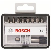 BOSCH Sada šroubovacích nástavců Robust Line, S PZ, verze Extra Hard, 8+1 kusů 2607002561