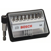 BOSCH Sada šroubovacích nástavců Robust Line, S T, verze Extra Hard, 8+1 kusů 2607002562