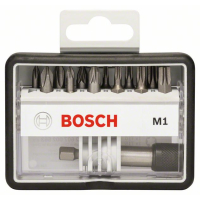 BOSCH Sada šroubovacích nástavců Robust Line, M PH/PZ/T, verze Extra Hard, 12+1 kusů 2607002563
