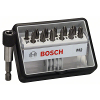 BOSCH Sada šroubovacích nástavců Robust Line, M PH/PZ, verze Extra Hard, 12+1 kusů 2607002564