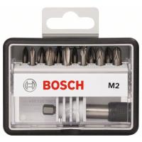 BOSCH Sada šroubovacích nástavců Robust Line, M PH/PZ, verze Extra Hard, 12+1 kusů 2607002564