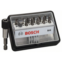 BOSCH Sada šroubovacích nástavců Robust Line, M PH/PZ/T/S, verze Extra Hard, 12+1 kusů 2607002566
