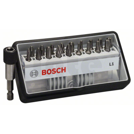 BOSCH Sada šroubovacích nástavců Robust Line, L PH/PZ/T, verze Extra Hard, 18+1 kusů 2607002567
