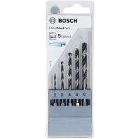 BOSCH 5dílná sada spirálových vrtáků HSS PointTeQ Hex 2–6 mm 2607002824