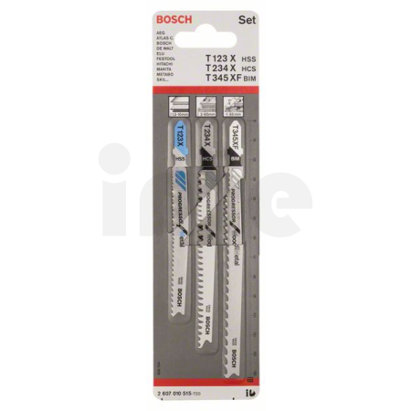 BOSCH 3dílná sada pilových plátků Progressor for Wood and Metal, se stopkou T 2607010515