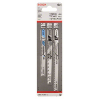 BOSCH 3dílná sada pilových plátků Progressor for Wood and Metal, se stopkou T 2607010515