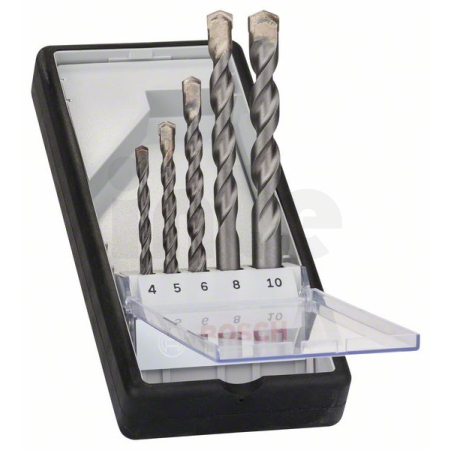 BOSCH Sada spirálových vrtáků do betonu CYL-3, Robust Line, 4–10 mm, 5 kusů 2607010524