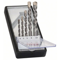 BOSCH Sada spirálových vrtáků do betonu CYL-3, Robust Line, 4–10 mm, 5 kusů 2607010524