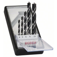 BOSCH Sada spirálových vrtáků s centrovacím hrotem Robust Line 4–10 mm, 5 kusů 2607010527