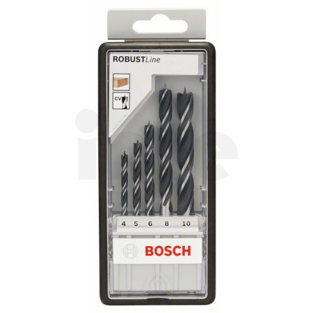 BOSCH Sada spirálových vrtáků s centrovacím hrotem Robust Line 4–10 mm, 5 kusů 2607010527