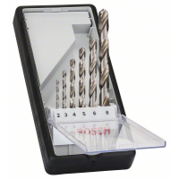 BOSCH Sada spirálových vrtáků do kovu HSS-G, Robust Line, 135° 2–8 mm, 6 kusů 2607010529