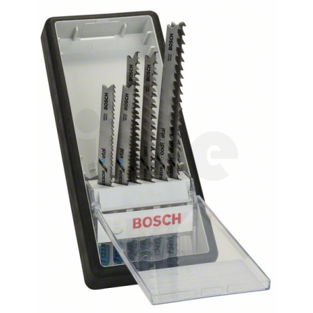 BOSCH 6dílná sada pilových plátků Robust Line Wood and Metal Progressor, se stopkou T 2607010531