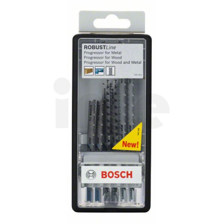 BOSCH 6dílná sada pilových plátků Robust Line Wood and Metal Progressor, se stopkou U 2607010532