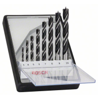 BOSCH Sada spirálových vrtáků s centrovacím hrotem Robust Line 3–10 mm, 8 kusů 2607010533