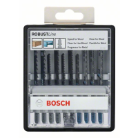 BOSCH 10dílná sada pilových plátků Robust Line, varianta Wood and Metal, se stopkou T 2607010542