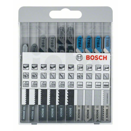 BOSCH 10dílná sada pilových plátků pro kmitací pily Basic for Metal and Wood 2607010630