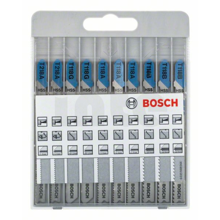 BOSCH 10dílná sada pilových plátků pro kmitací pily Basic for Metal 2607010631