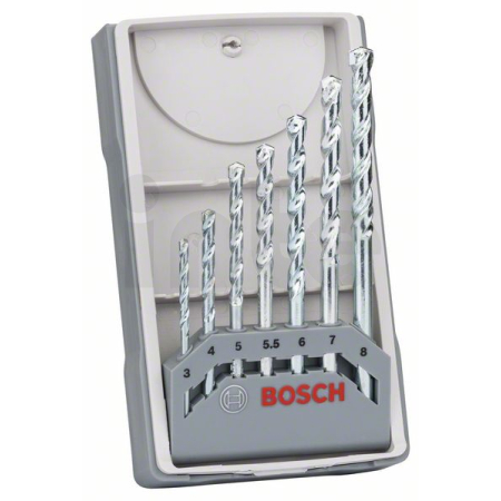 BOSCH Sada spirálových vrtáků do zdiva CYL-1, 3/4/5/5,5/6/7/8 mm, 7 kusů 2607017035