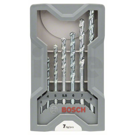BOSCH Sada spirálových vrtáků do zdiva CYL-1, 3/4/5/5,5/6/7/8 mm, 7 kusů 2607017035