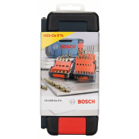 BOSCH 18dílná sada spirálových vrtáků do kovu HSS-Co, Toughbox, DIN 338, 135° 1–10 mm 2607017047