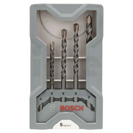 BOSCH 5dílná sada spirálových vrtáků do betonu CYL-3, 4–8 mm 2607017080