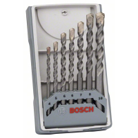 BOSCH 7dílná sada spirálových vrtáků do betonu CYL-3, 4/5/6/6/7/8/10 mm 2607017082