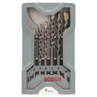 BOSCH 7dílná sada spirálových vrtáků do betonu CYL-3, 4/5/6/6/7/8/10 mm 2607017082