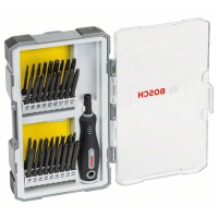 BOSCH Sada 37 kusů šroubovacích nástavců s rukojetí PH, PZ, SL, TH, TQ, H, TW, SP, R a držákem 2607017320