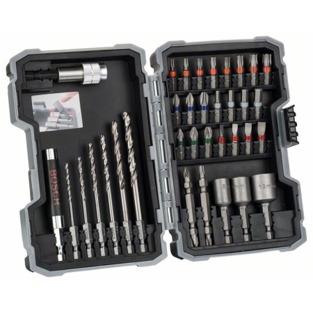 BOSCH 35dílná sada šroubovacích nástavců Extra Hard, PH, PZ, SL, H, T  2607017328