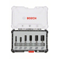 BOSCH Sada fréz, 6 ks, drážkovací frézy s 6mm vřetenem 2607017465