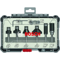 BOSCH Sada fréz s 6mm vřetenem Trim&Edging, 6 ks 2607017468