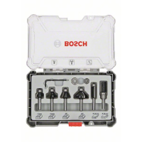 BOSCH Sada fréz s 8mm vřetenem Trim&Edging, 6 ks 2607017469