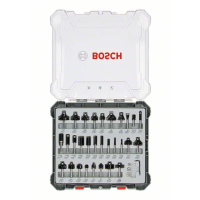 BOSCH Smíšená sada tvarových fréz s vřetenem Ø 6 mm, 30 ks 2607017474