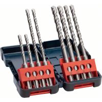 BOSCH 8dílná sada vrtáků do kladiv SDS plus-3, Tough Box, 6–10 mm 2607019902