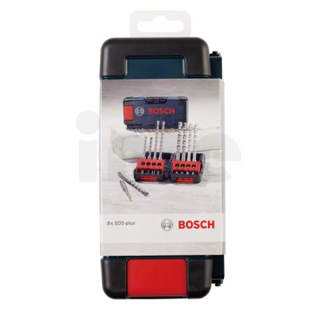 BOSCH 8dílná sada vrtáků do kladiv SDS plus-3, Tough Box 5–10 mm 2607019903