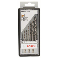 BOSCH 7dílná sada spirálových vrtáků s centrovacím hrotem Robust Line, šestihranná stopka 2–8 mm 2607019923