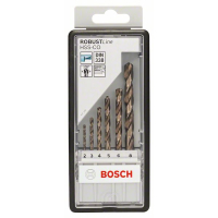 BOSCH 6dílná sada spirálových vrtáků do kovu Robust Line HSS-Co 2–8 mm 2607019924