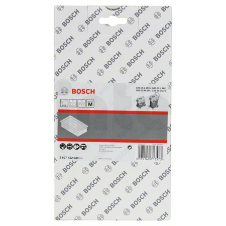 BOSCH Polyesterový plochý skládaný filtr 2607432034