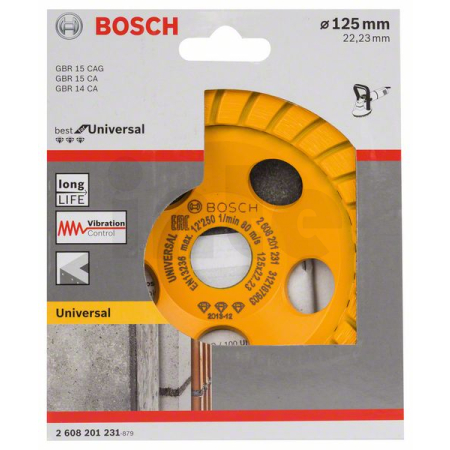 BOSCH Diamantový hrncový kotouč Best for Universal Turbo 2608201231