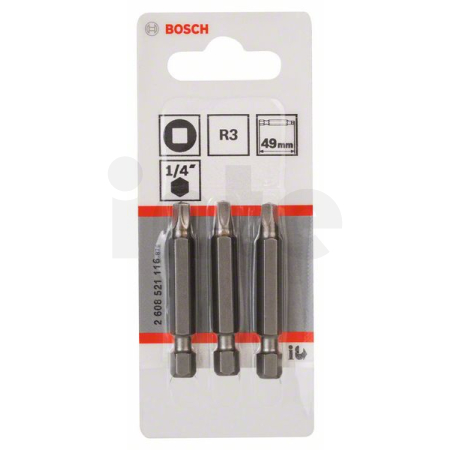 BOSCH Šroubovací bit zvlášť tvrdý Extra-Hart, 3 ks 2608521116