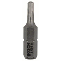 BOSCH Šroubovací bit T15H Security Torx® zvlášť tvrdý Extra-Hart, 2 ks 2608522010