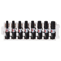 BOSCH 8dílná souprava nástavců Impact Control, 1×T15;2×T20;2×T25;2×T30;1×T40 2608522322