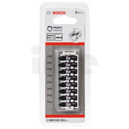 BOSCH 8dílná souprava nástavců Impact Control, 8×PH2 2608522324