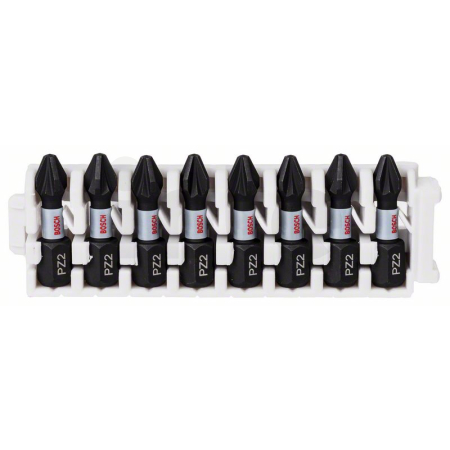 BOSCH 8dílná souprava nástavců Impact Control, 8×PZ2 2608522325