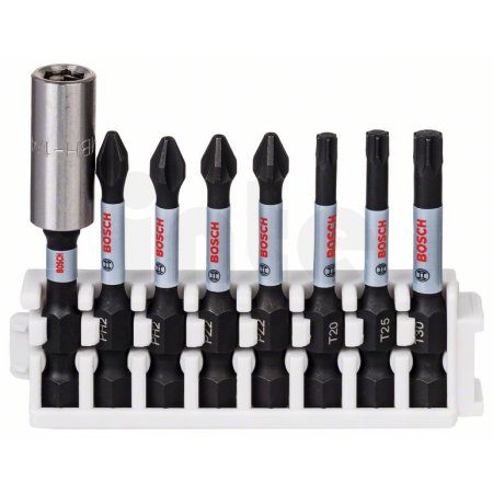 BOSCH Souprava nástavců Impact Control Power Bit, 8 kusů, 1×PH1;3×PH2;1×PH3;2×PZ2;1×PZ3 2608522328