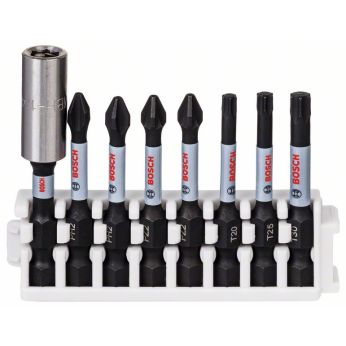 BOSCH Souprava nástavců Impact Control Power Bit, 8 kusů, 1×PH1;3×PH2;1×PH3;2×PZ2;1×PZ3 2608522328