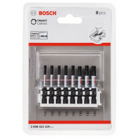 BOSCH Souprava nástavců Impact Control Power Bit, 8 kusů, 1×T15;2×T20;2×T25;2×T30;1×T40 2608522329