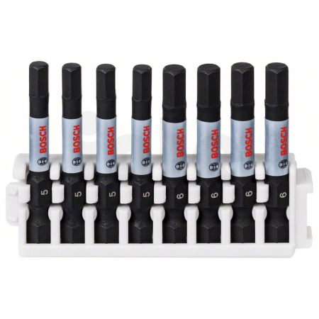 BOSCH Souprava nástavců Impact Control Power Bit, 8 kusů, 4×H5; 4×H6 2608522332